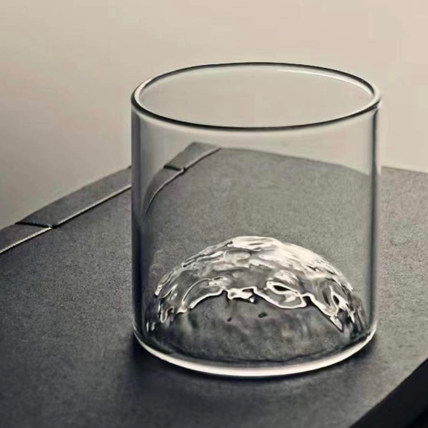 Logo Moon Crater Whiskey Glass